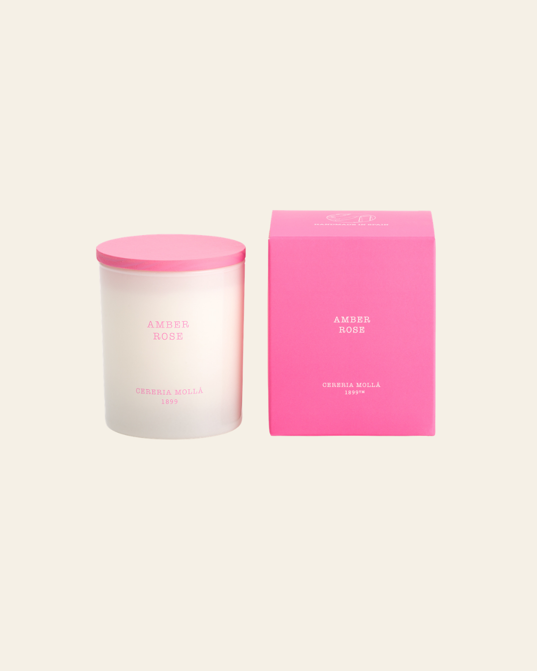 شمعة وردية وبيضاء Limited Edition | CERERIA MOLLA