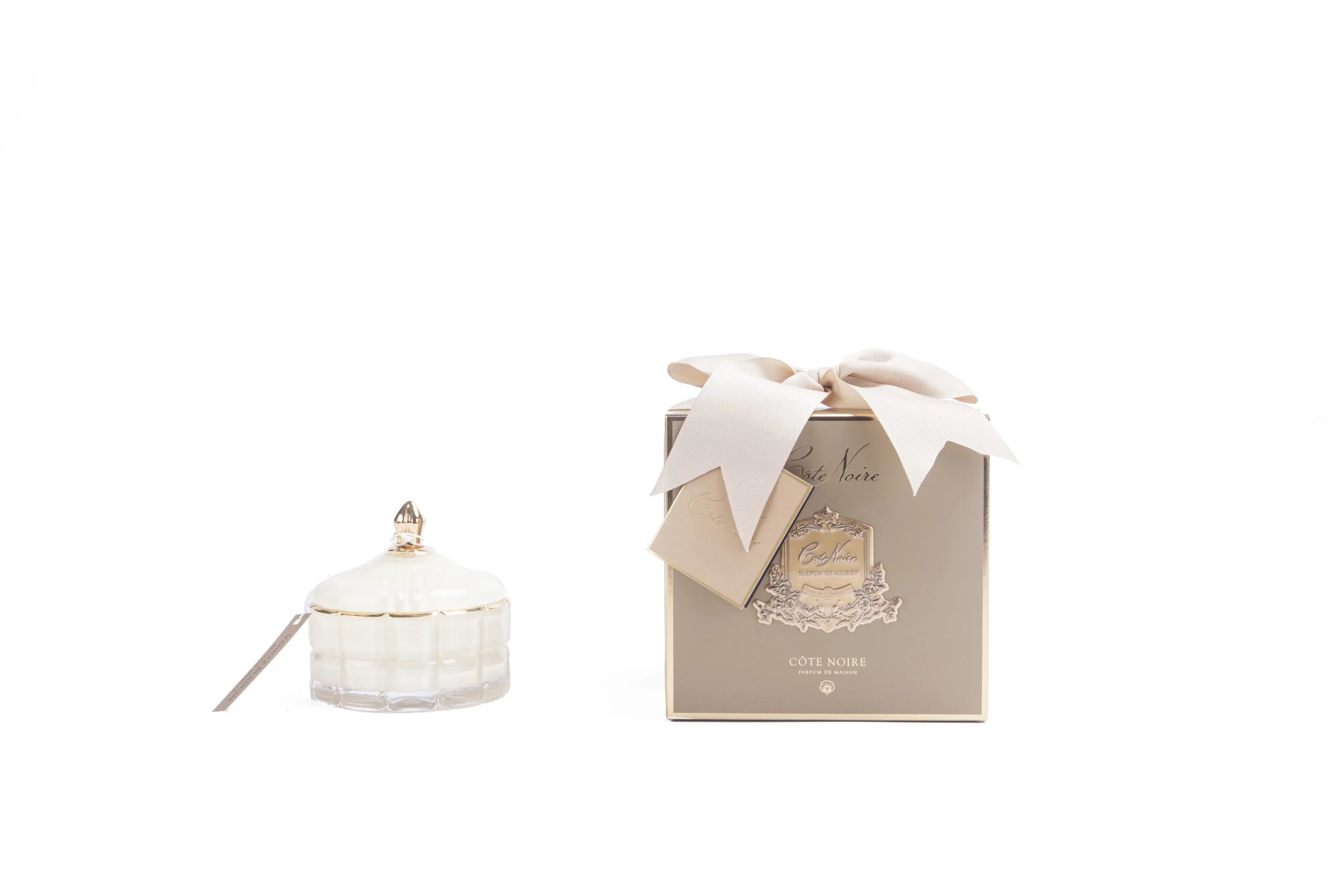 شمعة فاخرة ART DECO – كريم