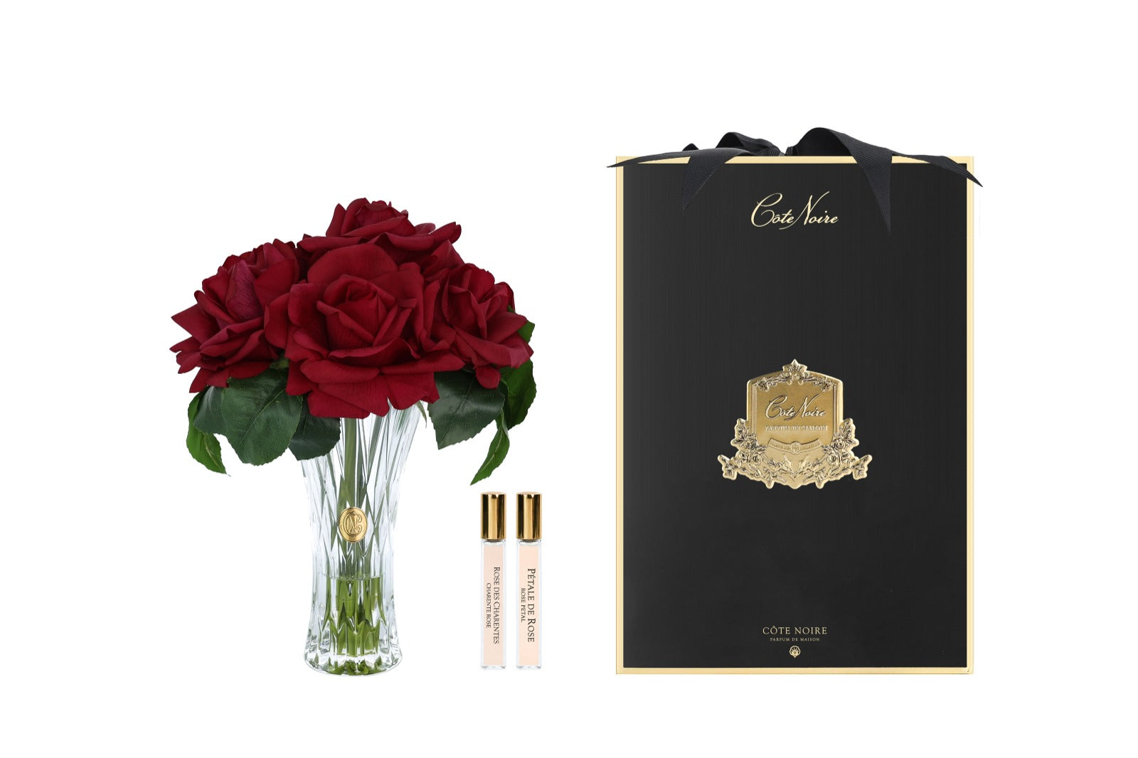 🌹 موزع عطر فاخر مع 7 وردات باللون الاحمر Charente Seven Rose – Carmine Red | Côte Noire