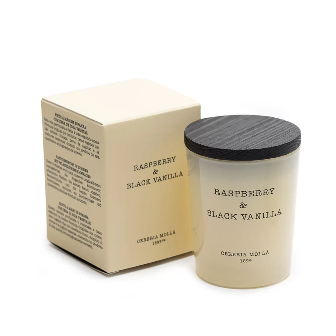 🕯️ شمعة Raspberry & Black Vanilla