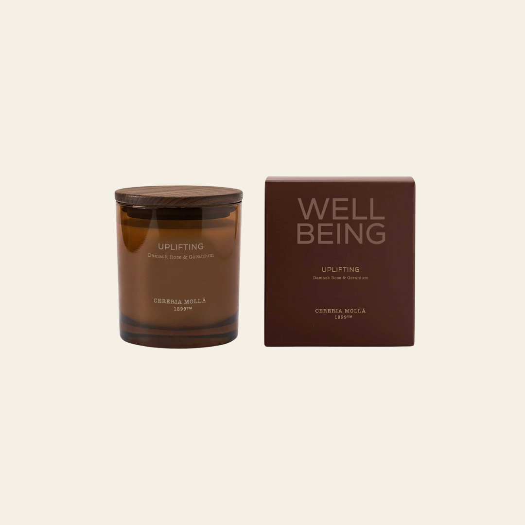 شمعة فاخرة كبيرة Uplifting – Damask Rose & Geranium | مجموعة Well Being