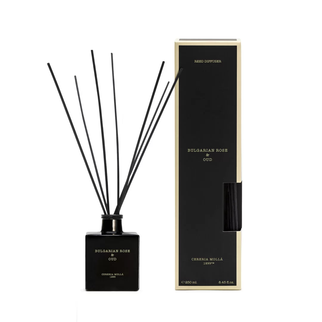 موزّع عطر بالعصي Bulgarian Rose & Oud (Cereria Mollá)