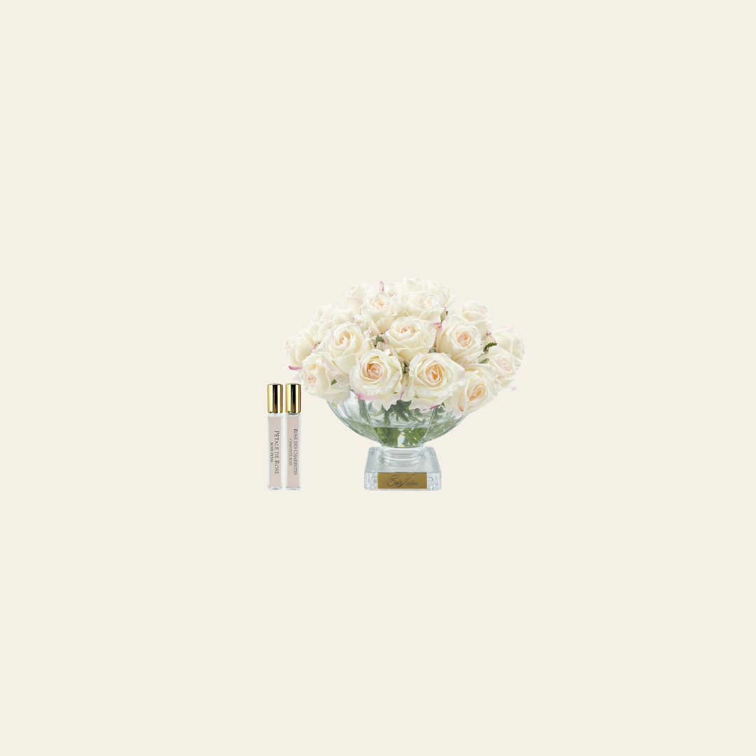 موزّع عطر 37 وردة BLUSH في وعاء كريستال فاخر | Côte Noire
