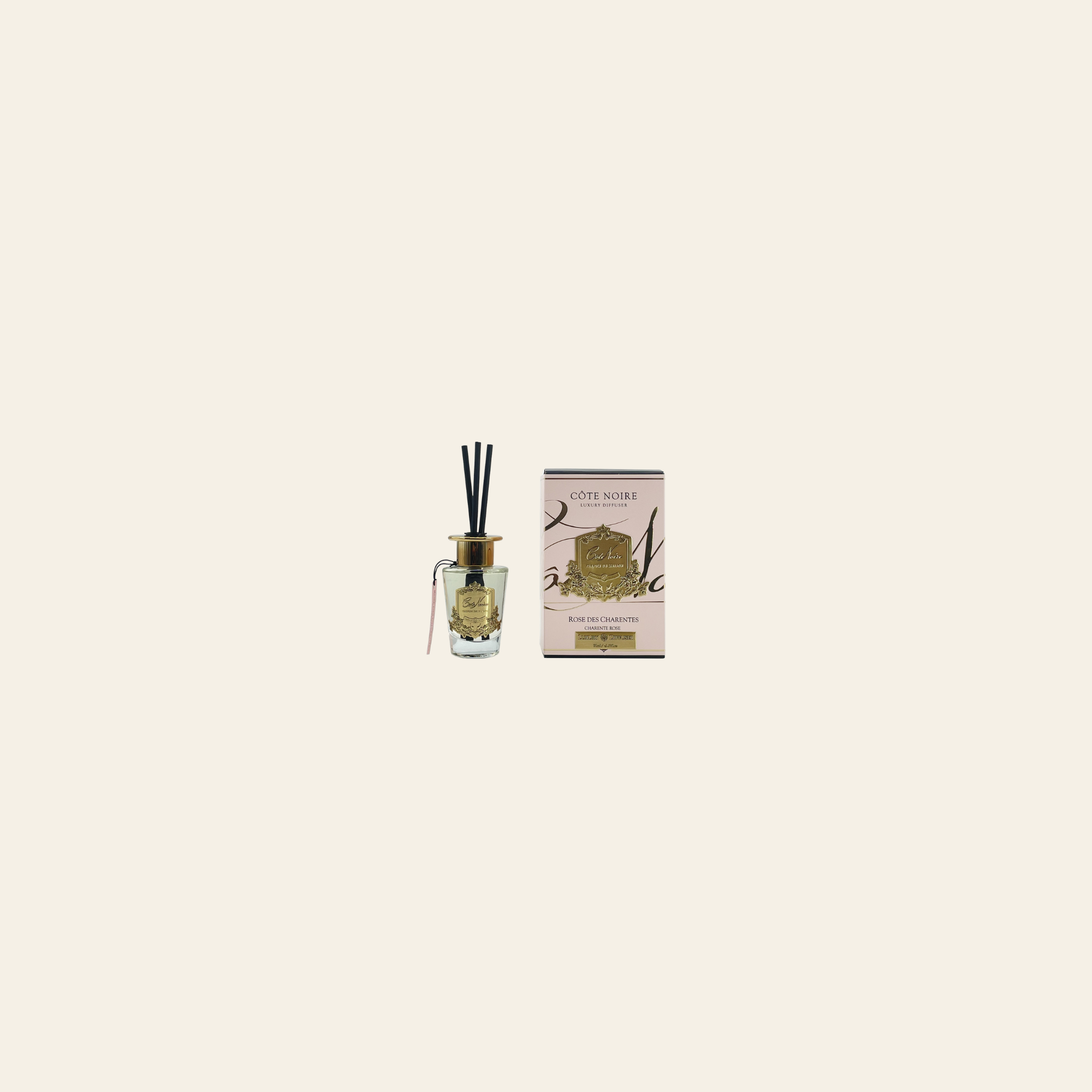 موزّع عطر بعصيّ الحرير CHARENTE ROSE – 150 مل | COTE NOIRE