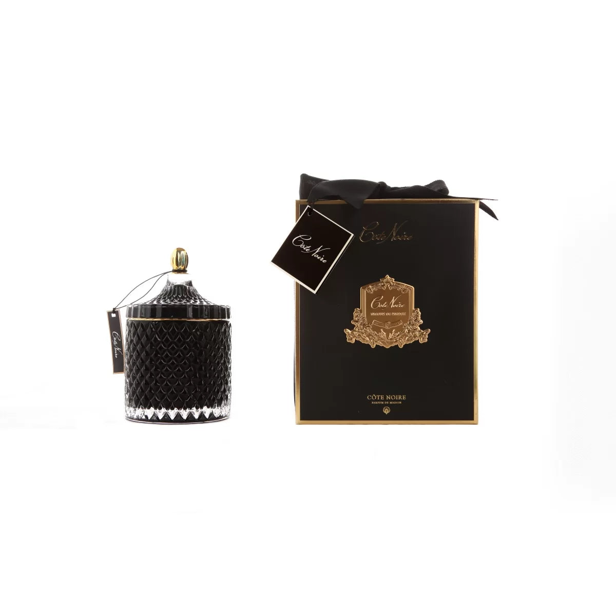 شمعة فاخرة كبيرة ART DECO – أسود Queen of the Night