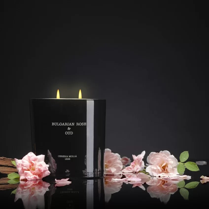 شمعة Bulgarian Rose & Oud (Cereria Mollá) (600 غرام)