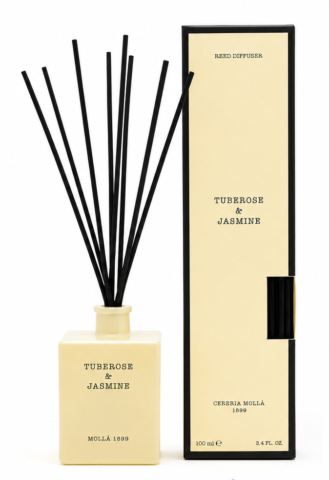 موزّع عطر بالعصي Tuberose & Jasmine (Cereria Mollá) 100 مل