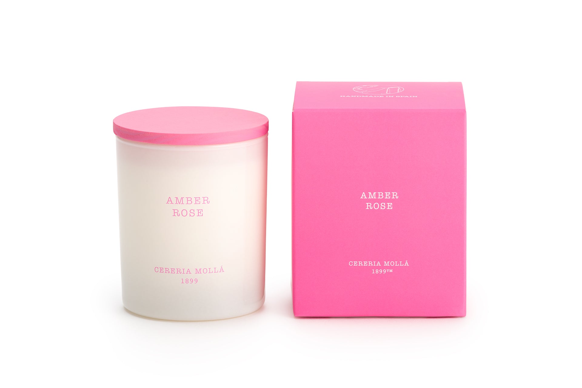 شمعة وردية وبيضاء Limited Edition | CERERIA MOLLA